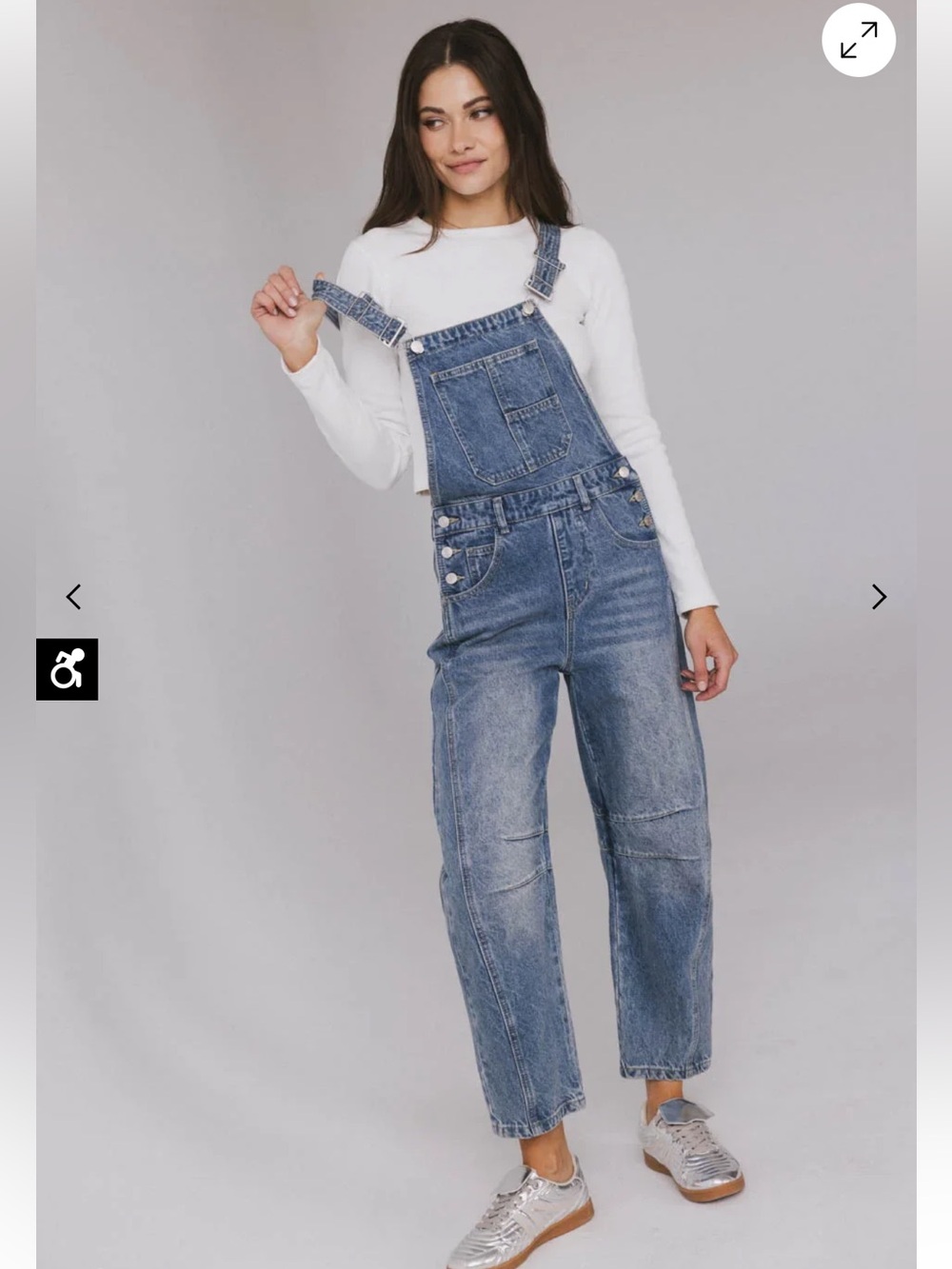 Bohme Tansy Denim Overalls in Medium Wash Size XS